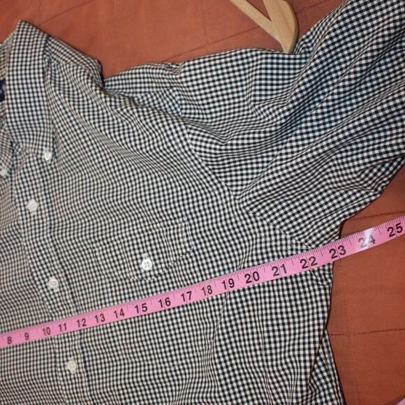 Ralph Lauren Black & White Check Front Pocket Button Down Shirts Men’s Size L - Picture 9 of 11